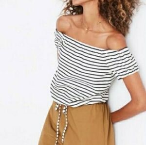 Madewell - Melody Stripe Off the Shoulder Top‎